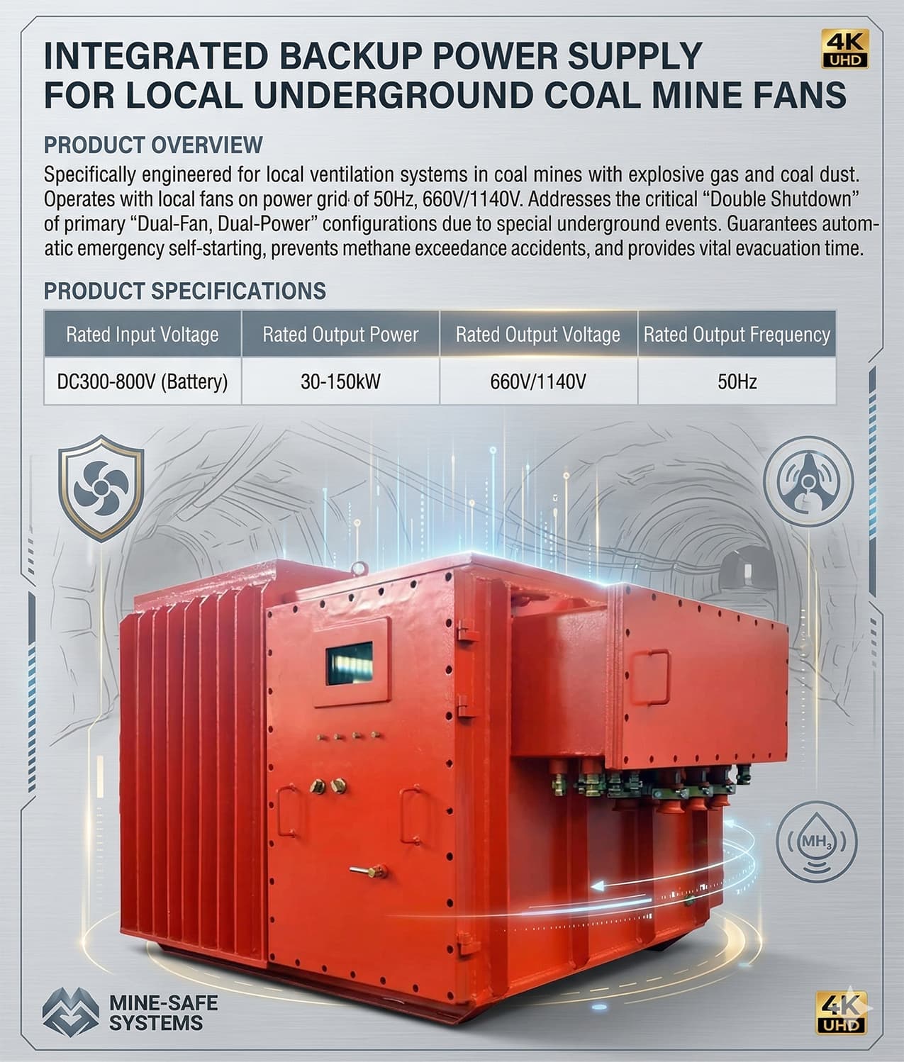 Integrated Standby Power Supply for Underground Coal Mine Local Ventilators — detail image 2