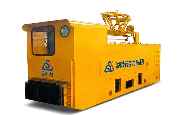 ShaoLi trolley mining locomotive with overhead current collector