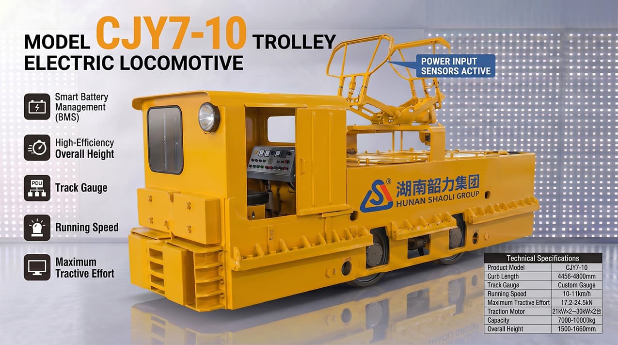7-10Ton Trolley Mining Locomotive — detail image 2