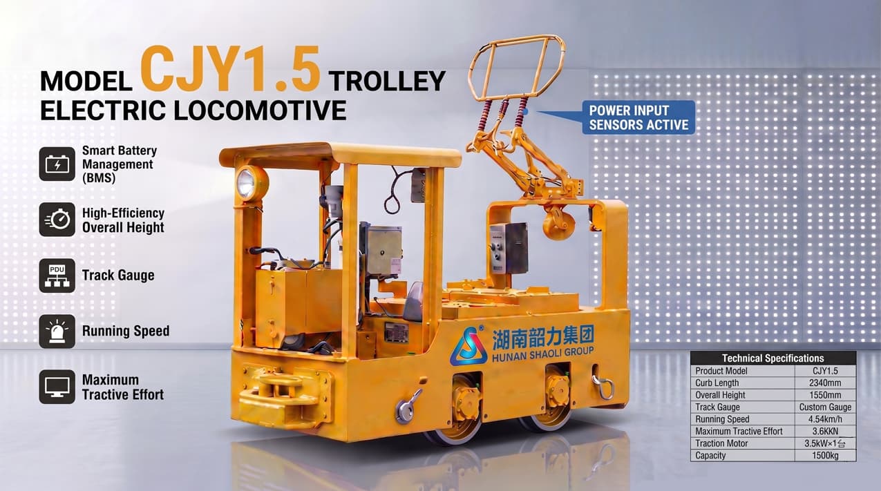 1.5-Ton Trolley Mining Locomotive — detail image 2