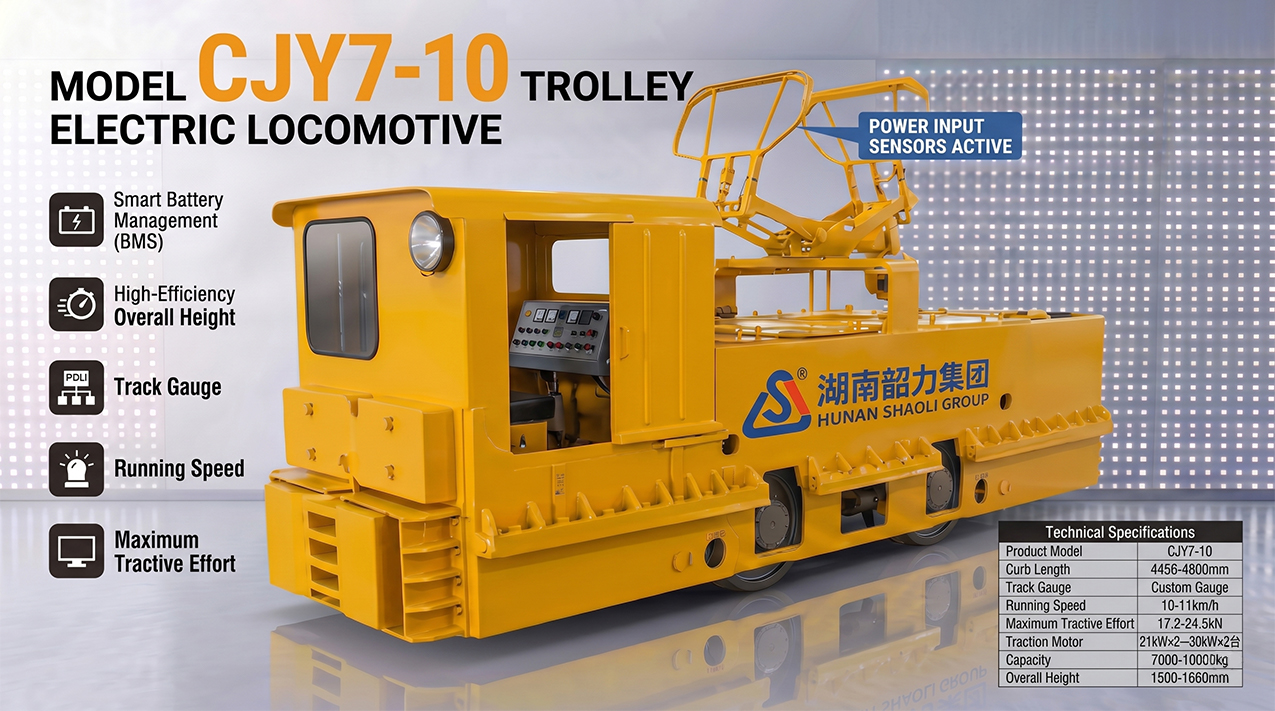 7-10Ton Trolley Mining Locomotive — detail image 2