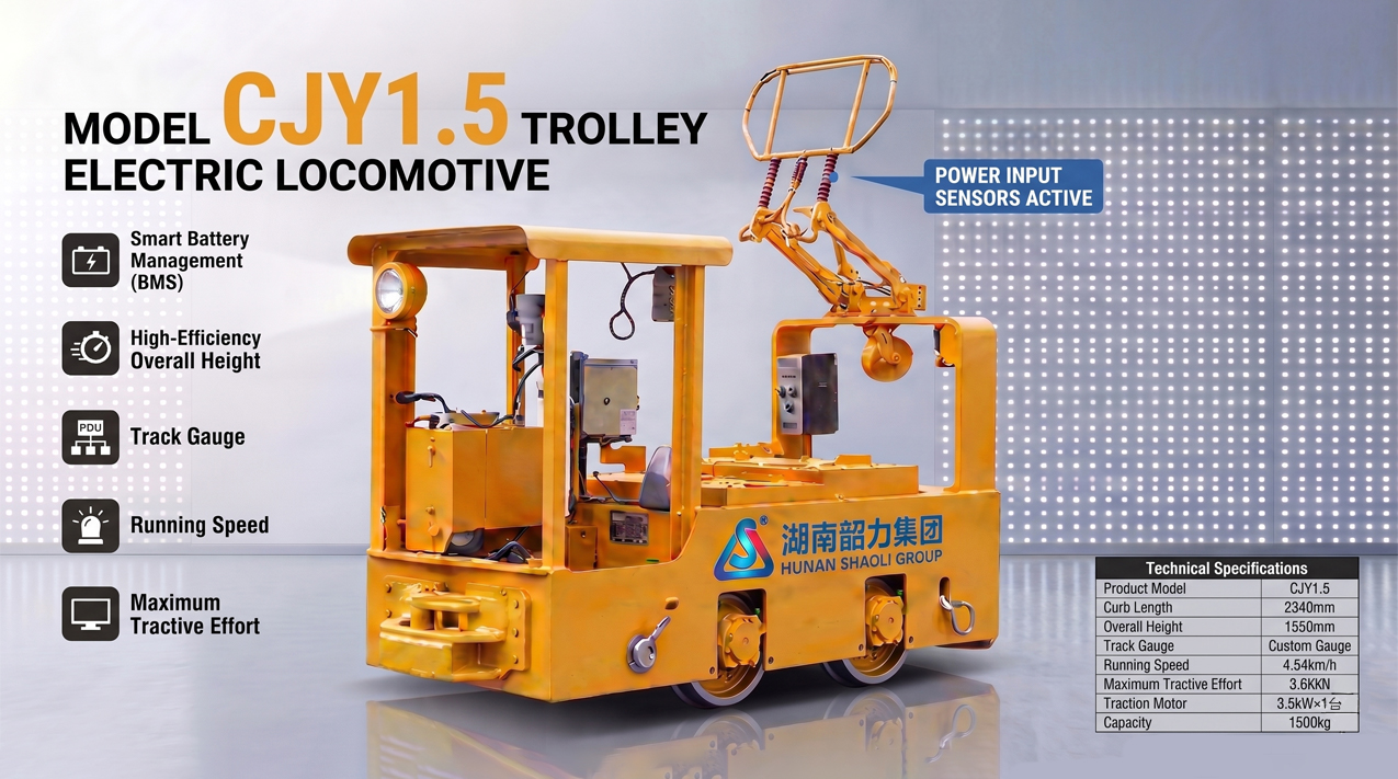 1.5-Ton Trolley Mining Locomotive — detail image 2