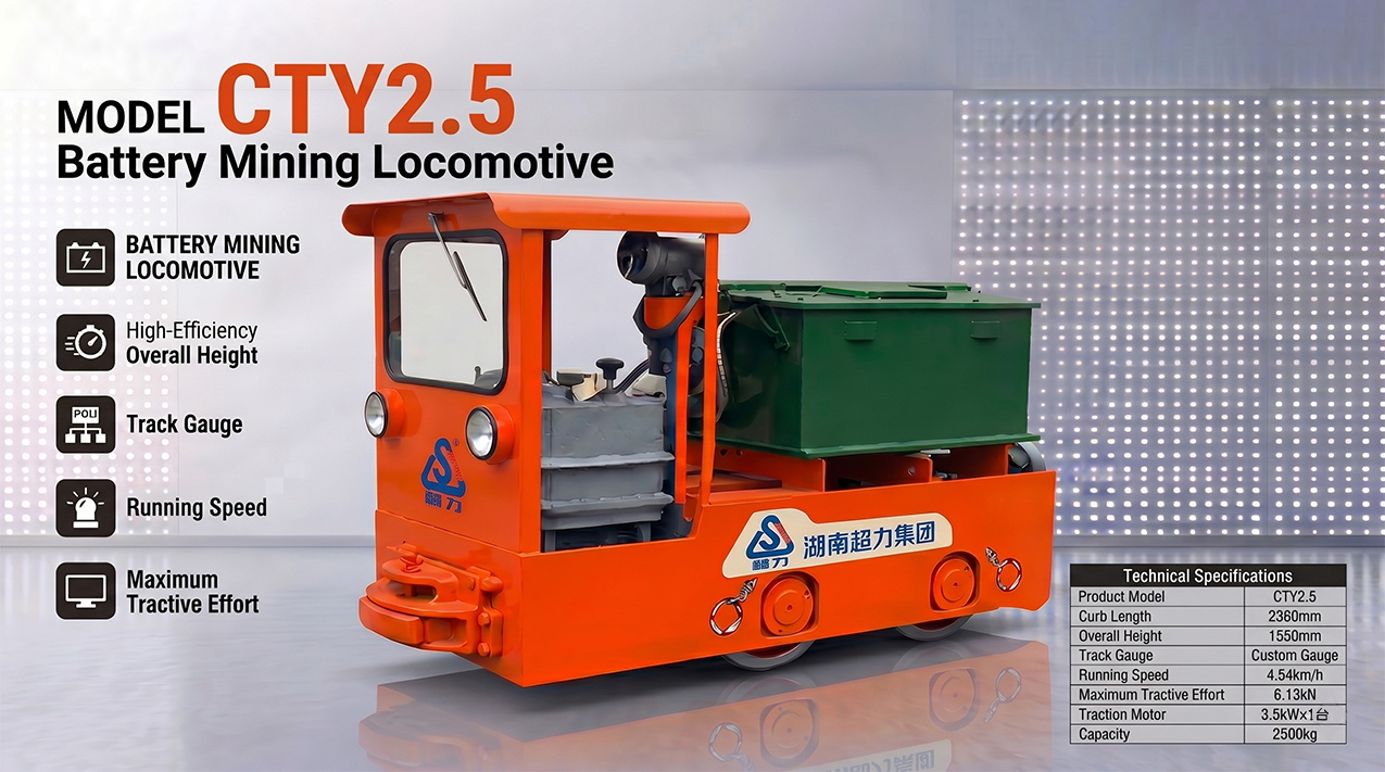 2.5-Ton Battery Mining Locomotive — detail image 2