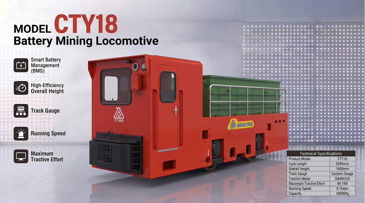 18-Ton Battery Mining Locomotive — detail image 2